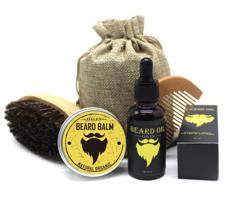 Men's 4-Piece Beard Growth Kit